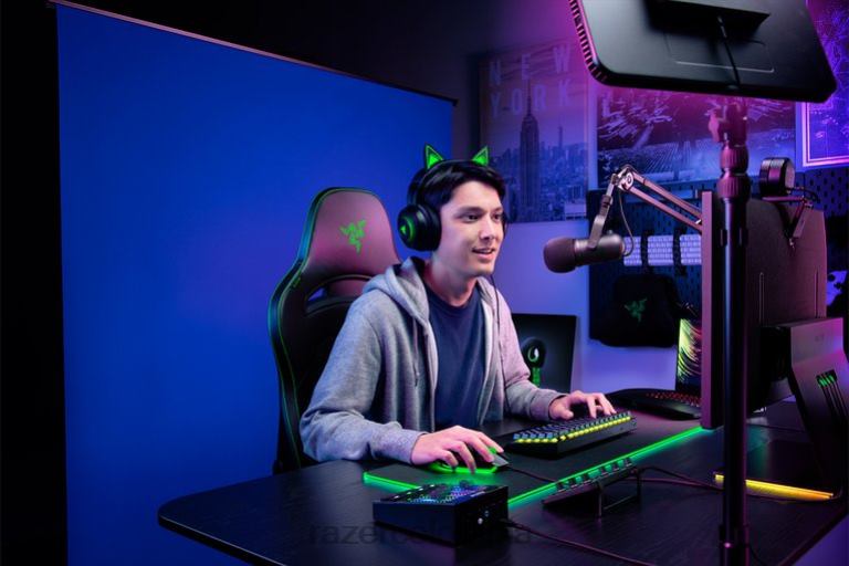 Razer pantalla trasera 6TF6X114 creación de contenido azul