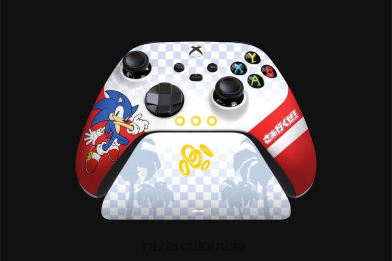 Razer Controlador inalámbrico Sonic The Hedgehog y soporte de carga rápida para Xbox. 6TF6X167 consola un color