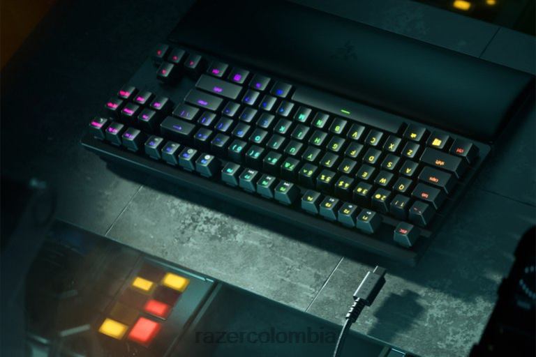Razer Huntsman v2 tenkeyless - interruptor óptico con clic - EE. UU. 6TF6X71 teclado negro