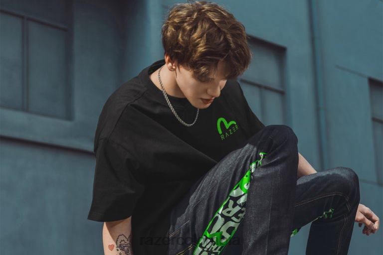 Razer camiseta con estampado daicock de evisu 6TF6X191 vestir un color