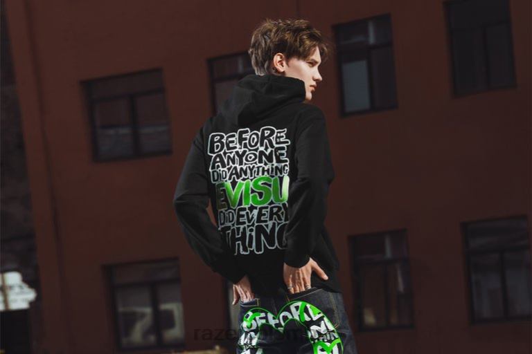 Razer sudadera con capucha de evisu godhead 6TF6X193 vestir un color